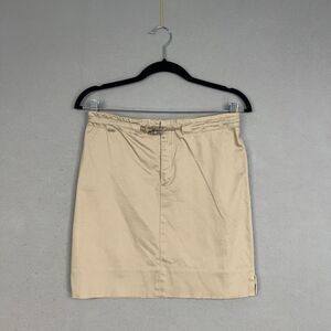 Vintage Ralph Lauren Skirt Womens 4 Khaki Tan Career Casual Workwear Minimal